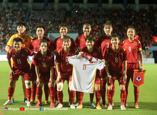 Đoạt HCV SEA Games 31 là động lực giúp tuyển nữ Việt Nam hướng tới những mục tiêu cao hơn (Ảnh: VFF)