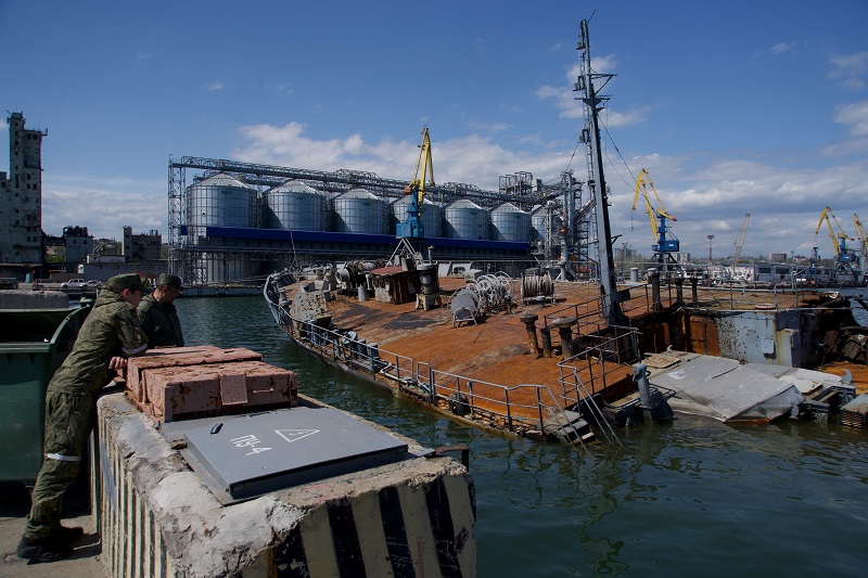 Nga tuyên bố thông tuyến đường biển an toàn ở biển Azov (ảnh: RT)