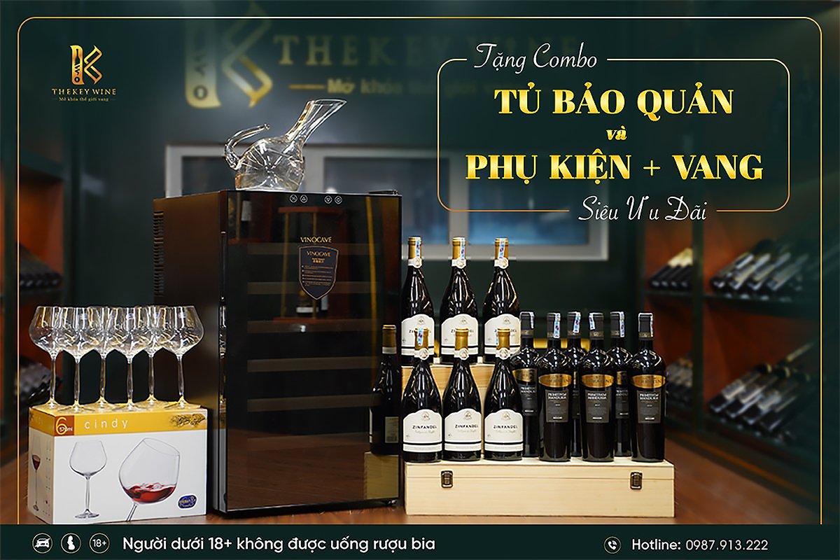 Nhiều quà tặng cao cấp dành cho khách hàng lựa chọn tại TheKey Wine