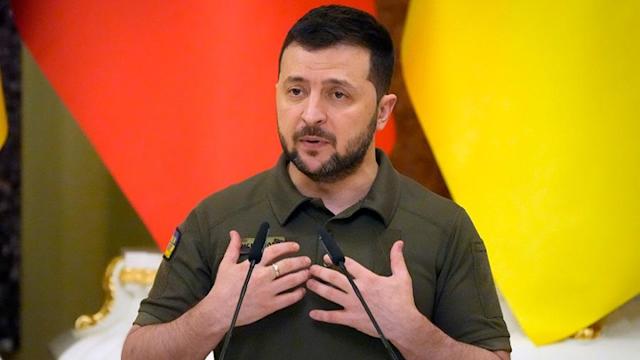 Tổng thống Ukraine Volodymyr Zelensky.&nbsp;Ảnh: Yahoonews