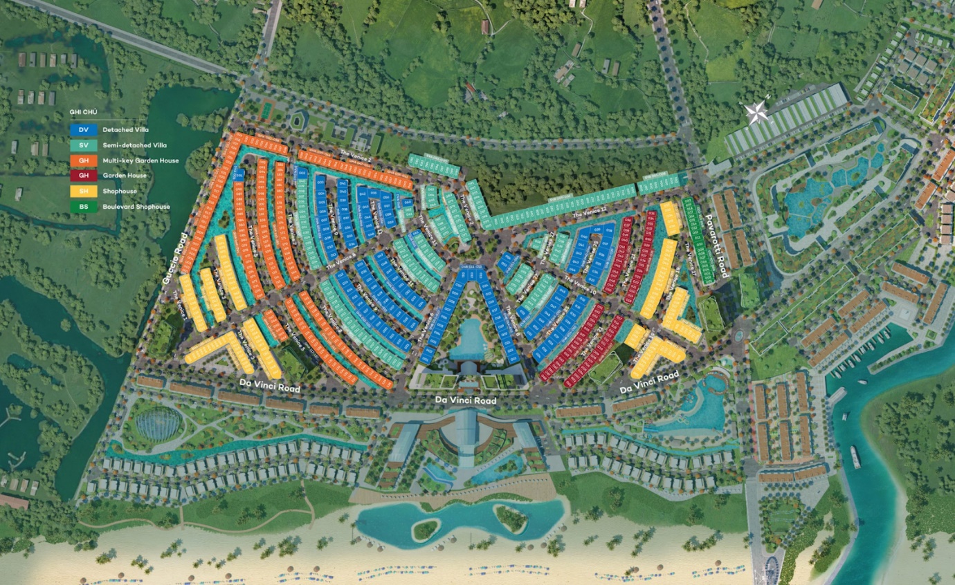 Venezia Beach sở hữu một vị trí địa lý hiếm có