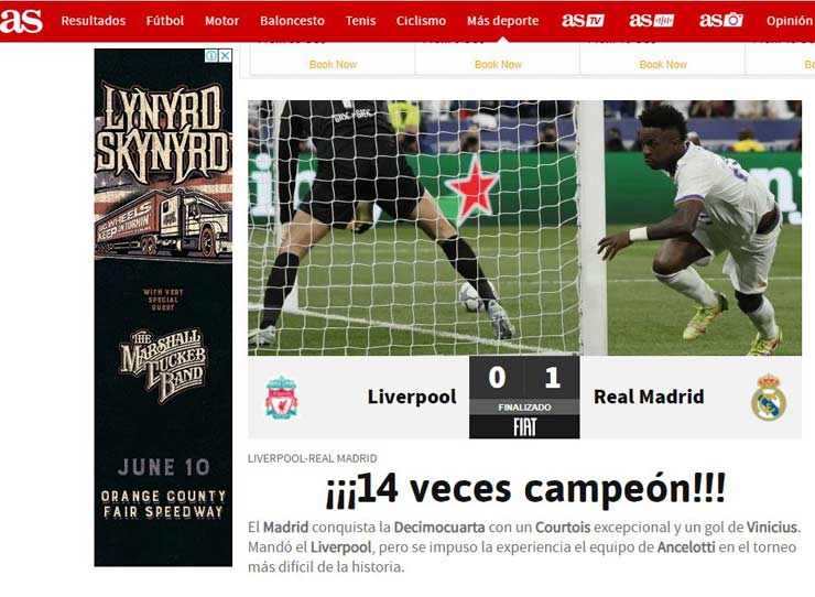 Real Madrid 14 lần ẵm Cúp C1: Báo chí kính nể người hùng Courtois, tiếc cho Liverpool - 3