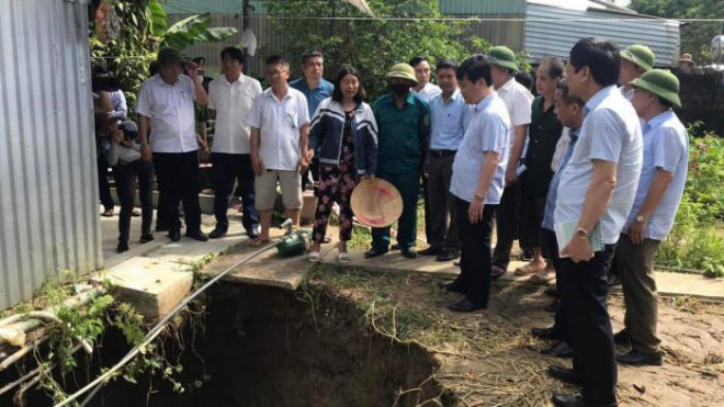 There is a continuous appearance of a sinkhole in Nghe An: Why do departments and industries handle it half-heartedly?  - 5