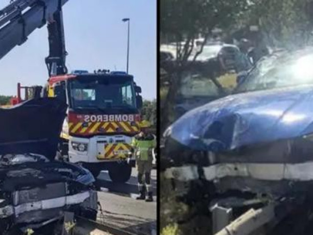 Bạn trẻ - Cuộc sống - Bắt chước game đua xe, một thanh niên người Anh phá nát xe Audi giá gần 3 tỷ đồng