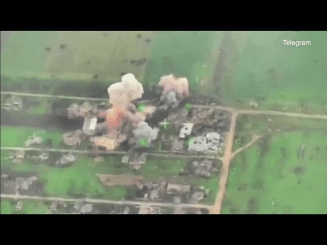 Video: Pháo nhiệt áp TOS-1A của Nga nã hỏa lực nhằm vào mục tiêu quân đội Ukraine