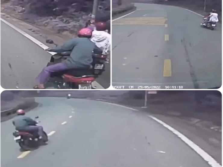 Vụ xe máy mất phanh khi đổ đèo ở Tam Đảo: Người được cứu nói gì?