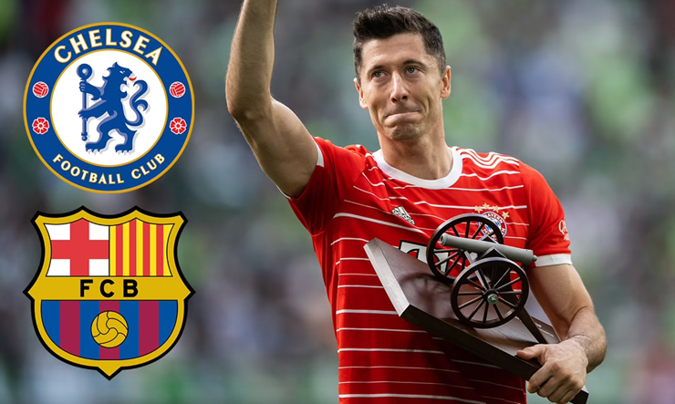 Chelsea vào cuộc giành Lewandowski với Barcelona