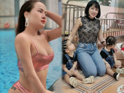 MC  " Camera giấu kín  Thùy Dương cùng 2 con gái sinh đôi đi từ thiện