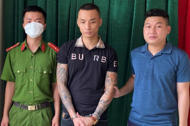 Nguyễn Khôi Nguyên bị bắt giữ. Ảnh: CA