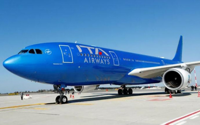 Máy bay của hãng hàng không Italia ITA Airways. Ảnh - Reuters