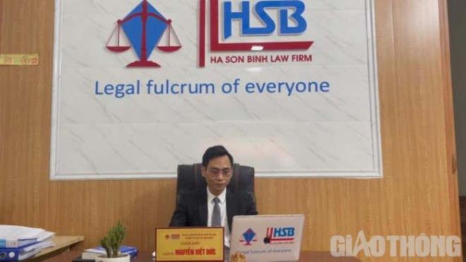 Luật sư Nguyễn Viết Đức – Giám đốc Công ty Luật TNHH Hà Sơn Bình - Đoàn luật sư thành phố Hà Nội