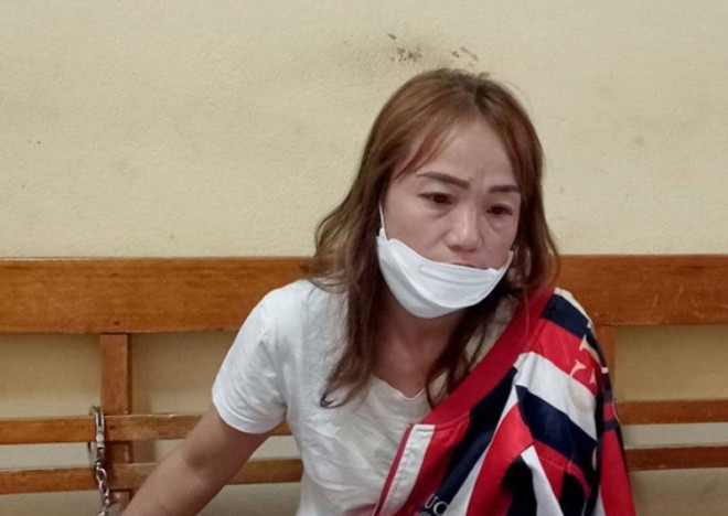 Đối tượng Vì Thị Tiên bị bắt giữ.