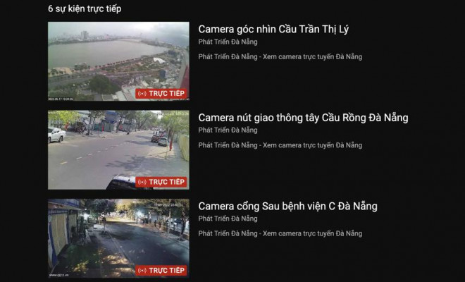 Theo dõi camera giao thông trực tiếp tại Đà Nẵng. Ảnh: MINH HOÀNG
