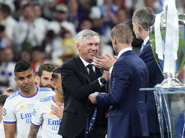 HLV Ancelotti giúp Real Madrid đăng quang Champions League 2021/22
