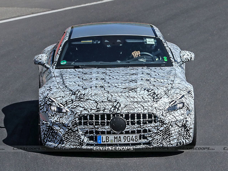Ô tô - Mercedes-AMG GT thế hệ mới chạy thử nghiệm trên phố