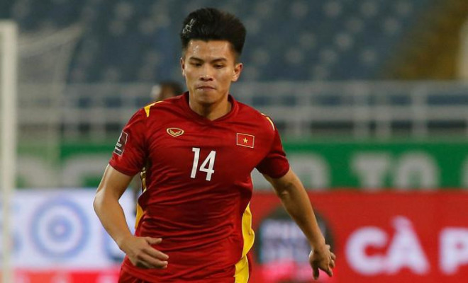 Trung vệ Thanh Bình trong màu áo U23 Việt Nam