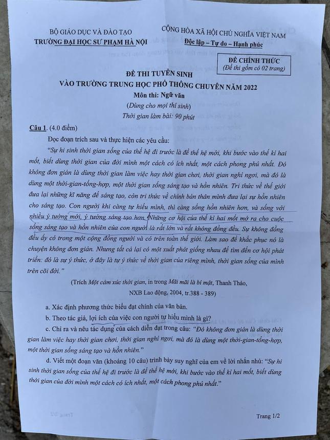 Tỷ lệ chọi ngất ngưởng vào chuyên Sư phạm: Đề Toán nhiều bất ngờ, dự phổ điểm không cao? - 1