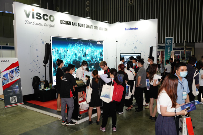 Gian hàng VISCO tại Smart City Asia 2022. Ảnh: VISCO