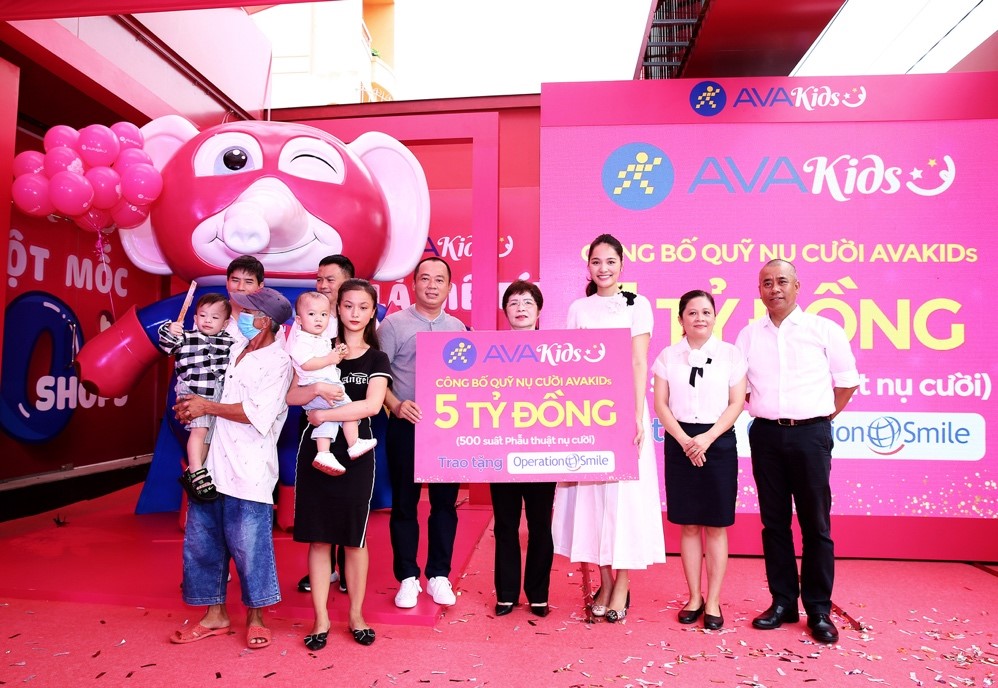AVAKids cam kết tài trợ cho quỹ Operation Smile Vietnam 500 suất tiếp theo trong vòng 1 năm giai đoạn 2022-2023, tương đương 5 tỷ đồng