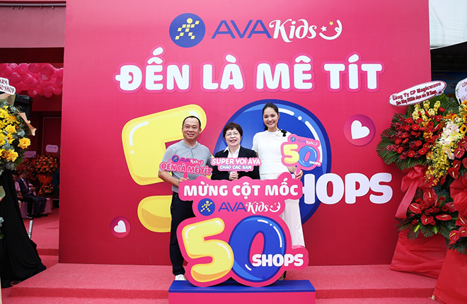 AVAKids - chuỗi cửa hàng mẹ và bé thuộc Công ty Cổ phần Đầu tư Thế Giới Di Động (MWG) chính thức đạt cột mốc 50 siêu thị sau 5 tháng hoạt động