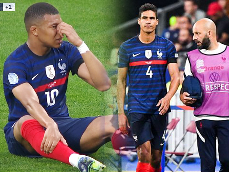 Bóng đá - Đại gia Pháp thua sốc: Mbappe - Varane chấn thương, tình hình ra sao?