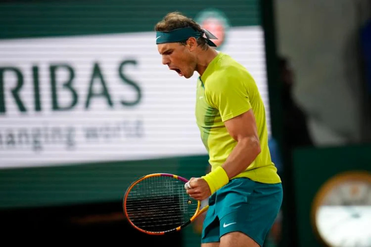 Nadal có pha bứt tốc ghi điểm dũng mãnh đúng với thương hiệu "Bò tót"