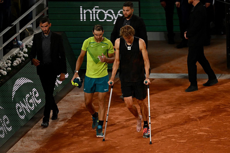 Chấn thương buộc Zverev phải nói lời chia tay với Roland Garros