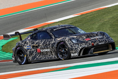 Xe thể thao Porsche 718 Cayman GT4 hé lộ hình ảnh đầu tiên
