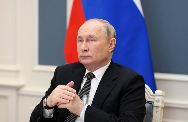 Theo RT, ông Putin cảnh báo sẽ đáp trả nếu Ukraine nhận được các tên lửa tầm xa của phương Tây. Ảnh: Almayadeen