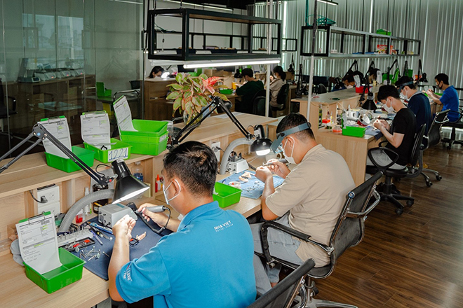 Hệ thống phòng lab hiện đại sản xuất răng sứ xuất khẩu sang Mỹ của Presmile.