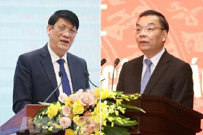 Ông Nguyễn Thanh Long (cựu bộ trưởng Bộ Y tế, trái) và ông Chu Ngọc Anh (cựu chủ tịch UBND TP Hà Nội, cựu bộ trưởng Bộ KH&amp;CN). Ảnh: TTXVN Ưu ái ngay từ “trứng nước”