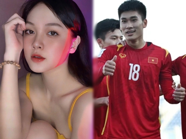 Đời sống Showbiz - Nhâm Mạnh Dũng đánh đầu "cháy lưới" U23 Malaysia, bạn gái nhắn nhủ yêu thương