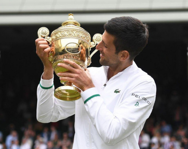 Đương kim vô địch Wimbledon Novak Djokovic. Ảnh: GETTY