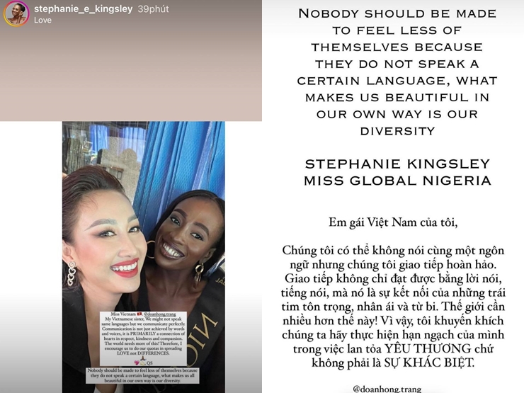 Trước chung kết, lộ tin nhắn của các thí sinh Miss Global cho đại diện Việt Nam Đoàn Hồng Trang - 3