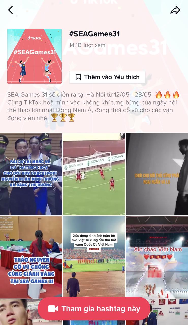 HOT nhất TikTok tháng qua: SEA Games 31, thử thách &#34;6 ngày 6 đêm… gét gô&#34; - 1