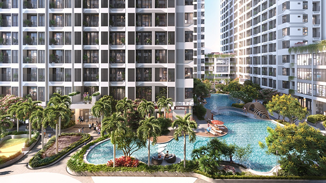 MT Eastmark City mang đến không gian sống xanh, bền vững khi dành 75% quỹ đất cho màng xanh, tiện ích nội khu.