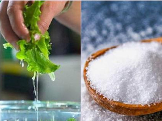 Ẩm thực - Ngâm rau trong nước muối để loại bỏ thuốc trừ sâu và hoá chất, đúng hay sai?