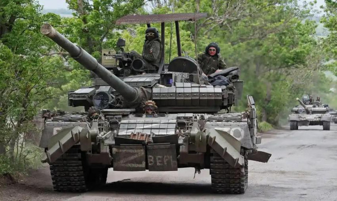 Xe tăng Nga trong chiến dịch quân sự ở Ukraine. Ảnh: REUTERS