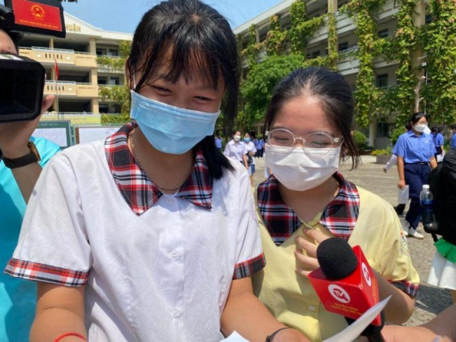 Thí sinh cho rằng đề thi toán vừa sức.