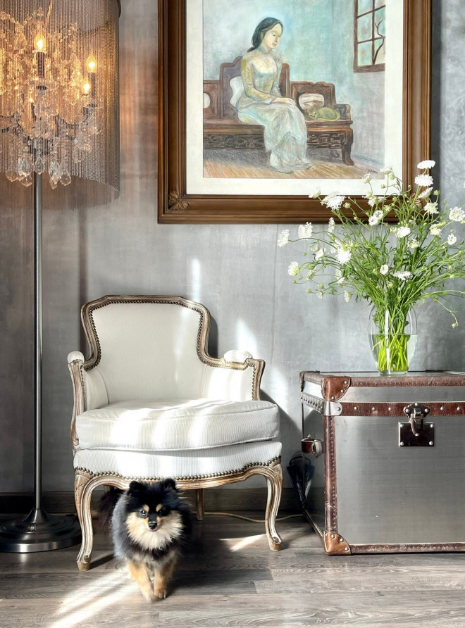 Một góc rất nghệ thuật trong căn nhà