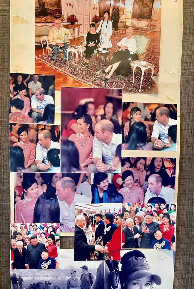 Điểm nhấn quan trọng trong ngôi nhà chính là
bức tường có chứa những bức ảnh ghi dấu ấn trong quãng đường phục
vụ nghệ thuật. Tại không gian riêng này, nữ Diva dùng để lưu giữ
tất cả khoảnh khắc trong quá trình hoạt động nghệ thuật, đi diễn và
ảnh chụp với gia đình, đồng nghiệp. Nữ ca sĩ cũng tận dụng không
gian để trang trí tranh sơn dầu khắp nhà giúp căn hộ thêm phần nghệ
thuật.