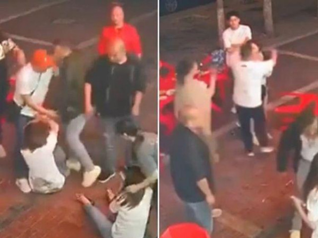 Bạn trẻ - Cuộc sống - Clip: Nhóm đàn ông hành hung cô gái sau khi quấy rối bất thành