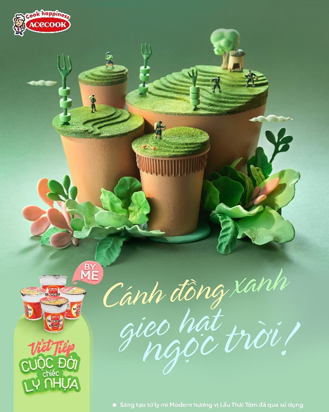 Ly mì Modern làm nên những thửa ruộng bậc thang trù phú