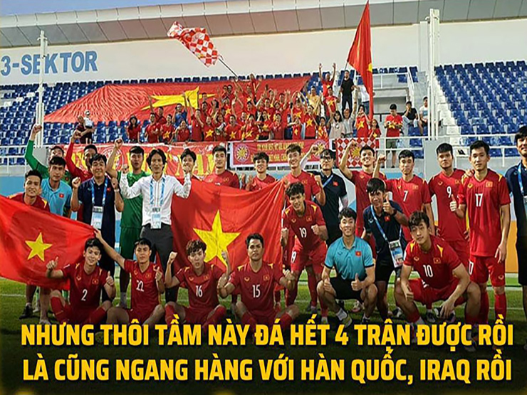 Ảnh chế: U23 Việt Nam theo chân U23 Hàn Quốc ”xách vali về nước”