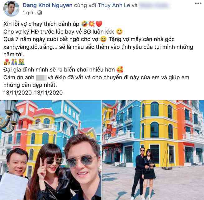 Đăng Khôi mạnh tay chi hẳn 40 tỷ đồng mua loạt
biệt thự sang chảnh tại Phú Quốc tặng vợ dịp kỷ niệm 7 năm ngày
cưới