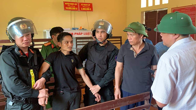 Lê Văn Lượng tại thời điểm bị bắt giữ