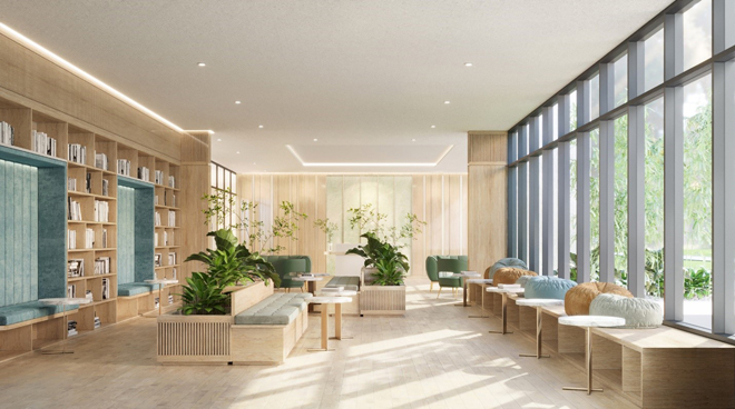 Thư viện được thiết kế dành riêng cho cư dân