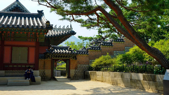Có thể nói, Seoul là một trong những nơi hiếm hoi trên thế giới có nhiều cung điện cổ kính trong một thành phố. Màu sắc xanh tươi của cây cối vào mùa xuân ở Cung điện Gyeongbokgung.&nbsp;
