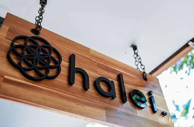 Logo và nhận diện thương hiệu Halei Shop trước đây