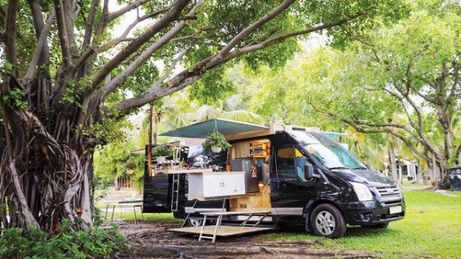 "Ngôi nhà di động" là một trong những điểm mới hấp dẫn của du lịch Sơn Tây